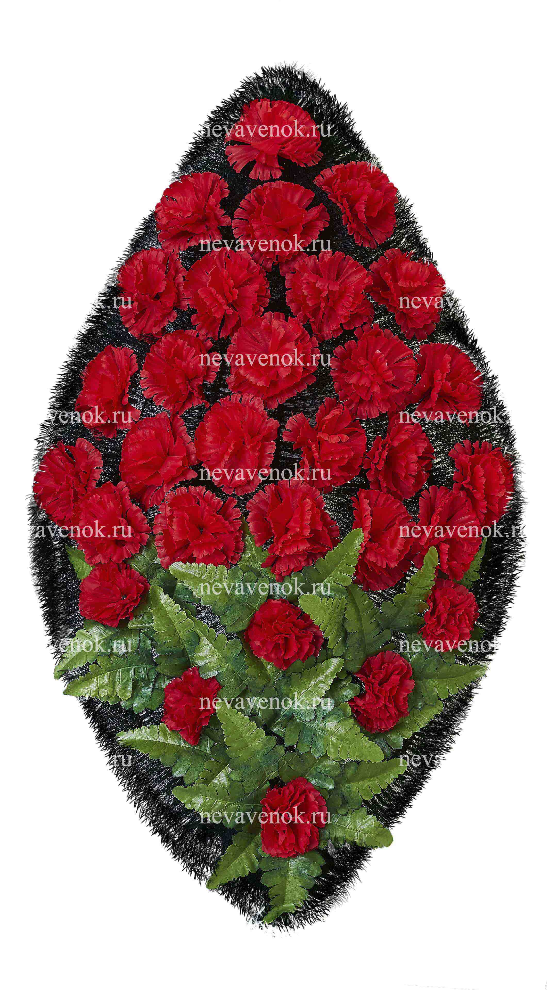 Ритуальный венок из искусственных цветов