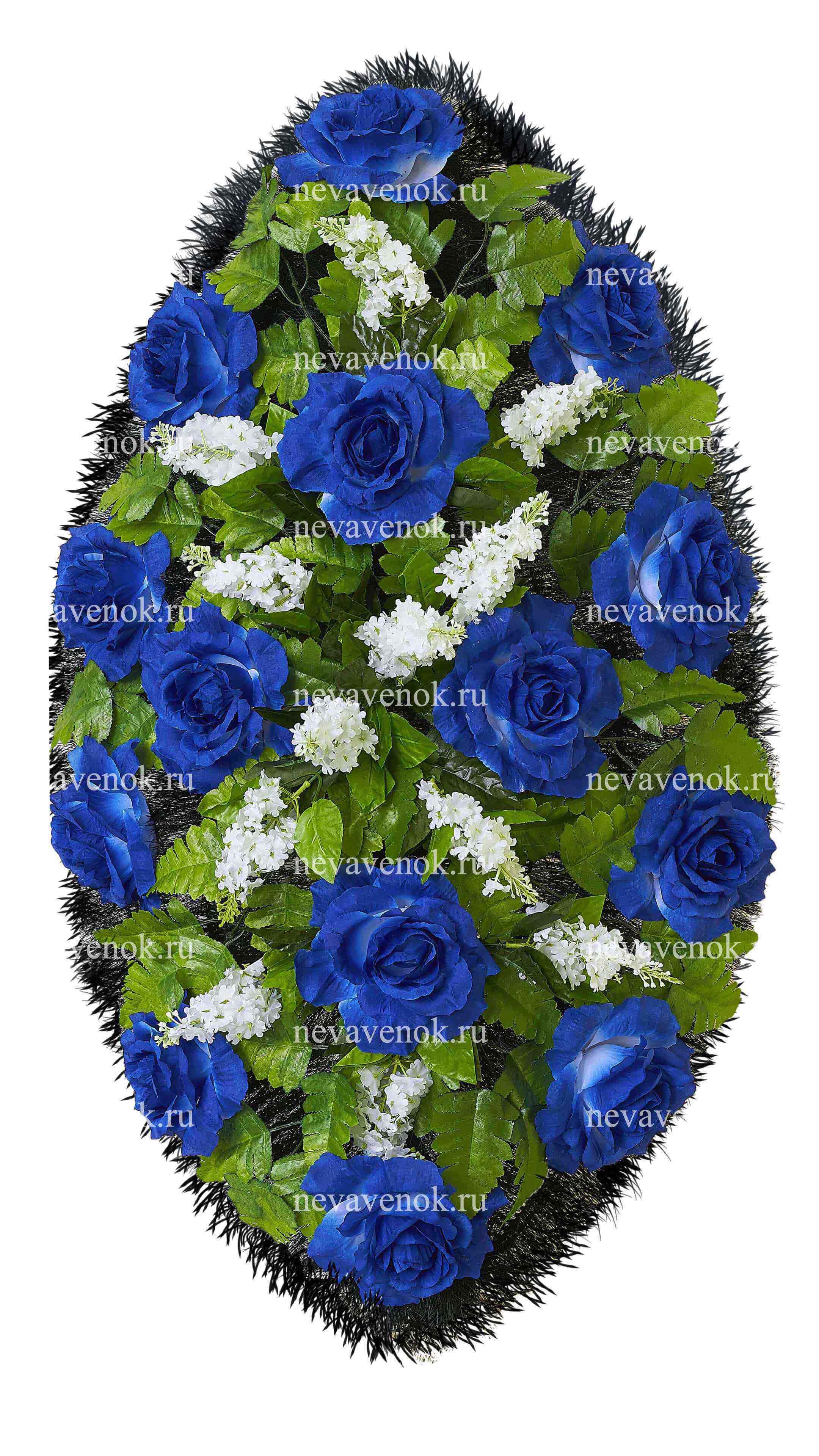 Ритуальный венок из искусственных цветов