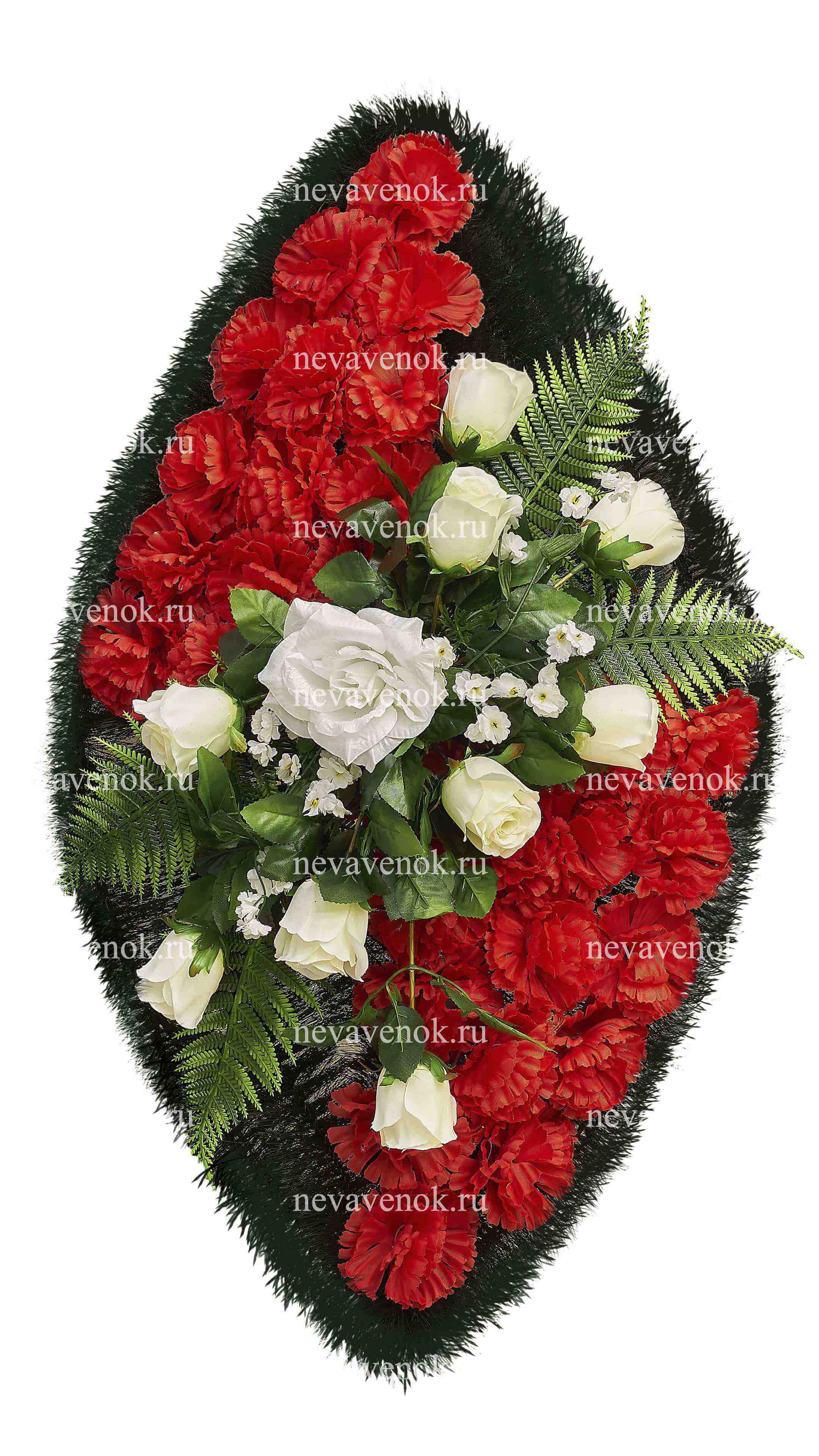 Ритуальный венок из искусственных цветов