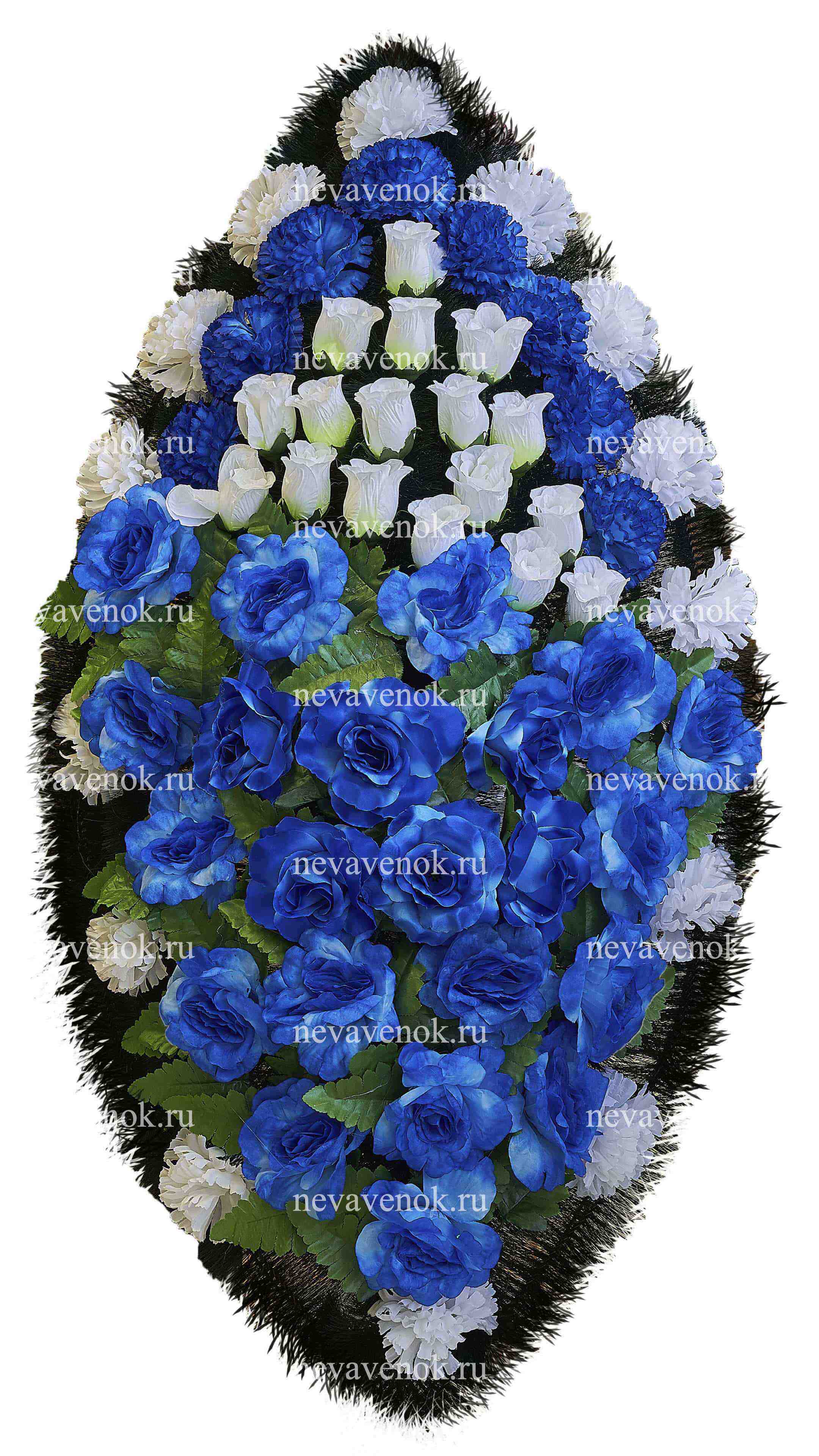 Ритуальный венок из искусственных цветов